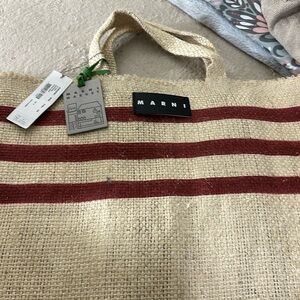 Marni straw tote new very big tote
